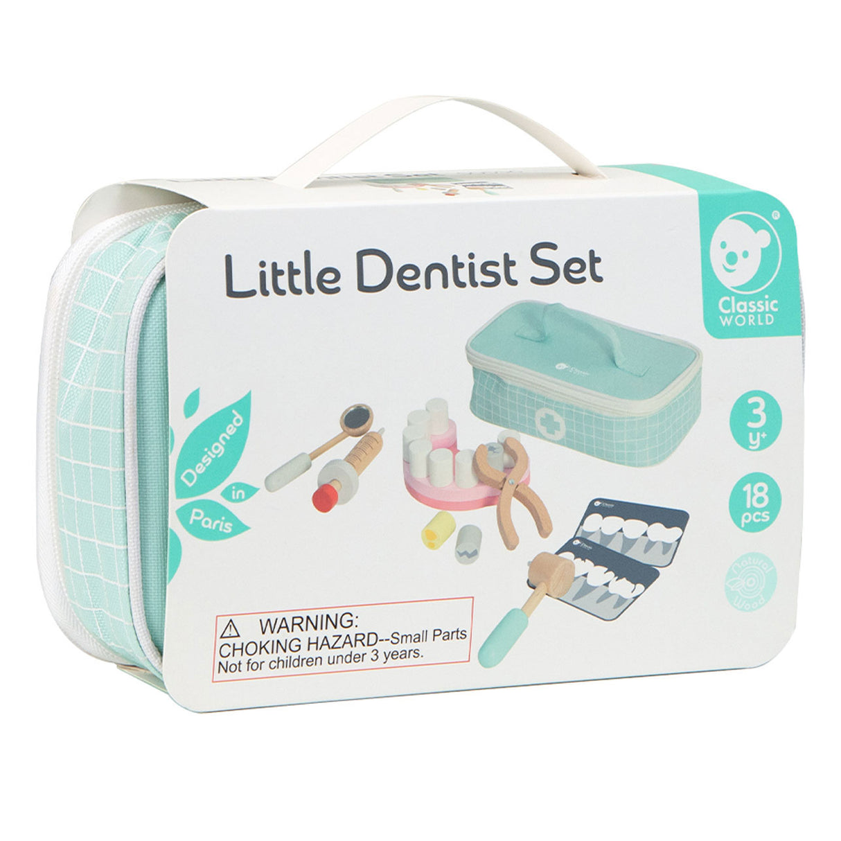 Classic World World Wheel Dentistent Set an Späichere Bag