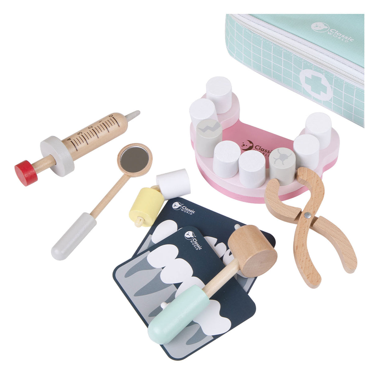 Classic World World Wheel Dentistent Set an Späichere Bag