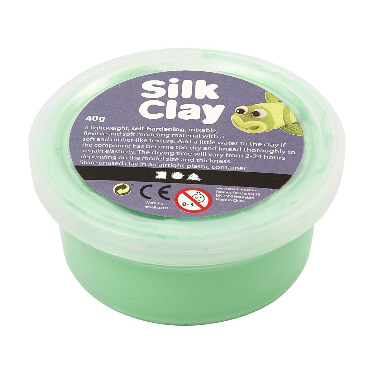 Argile de soie - vert clair, 40gr.
