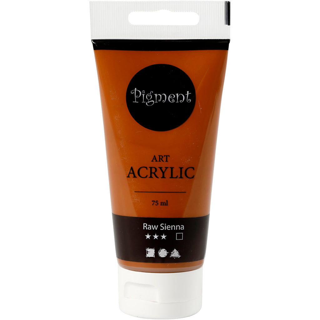 Creativ Company Pigment Art Acrylfarbe rohe Sienna Bruin, 75 ml