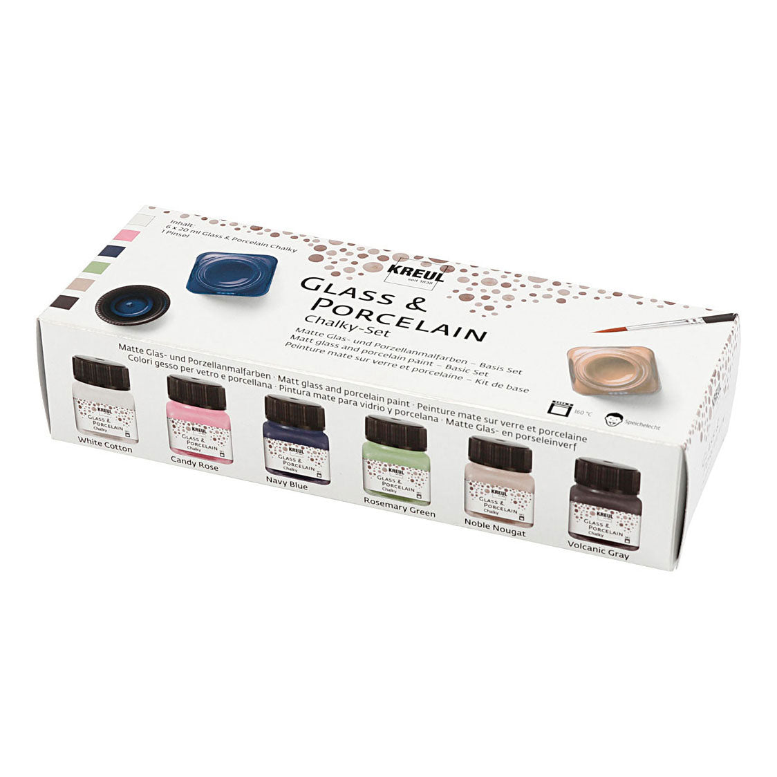 Creativ Company glass and porcelain paint lime color, 6st.