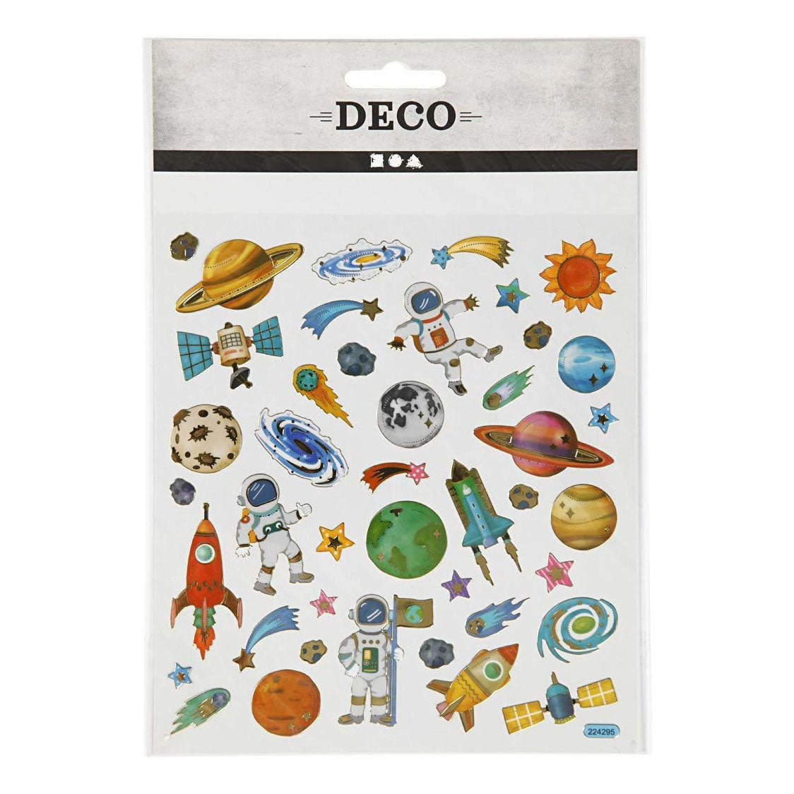Creativ Company Stickers Space Rees, 1 Blat
