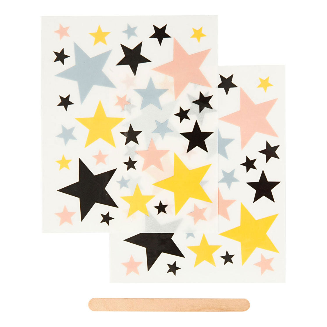 Creativ Company Rub-on Stickers Stars, 2 listi