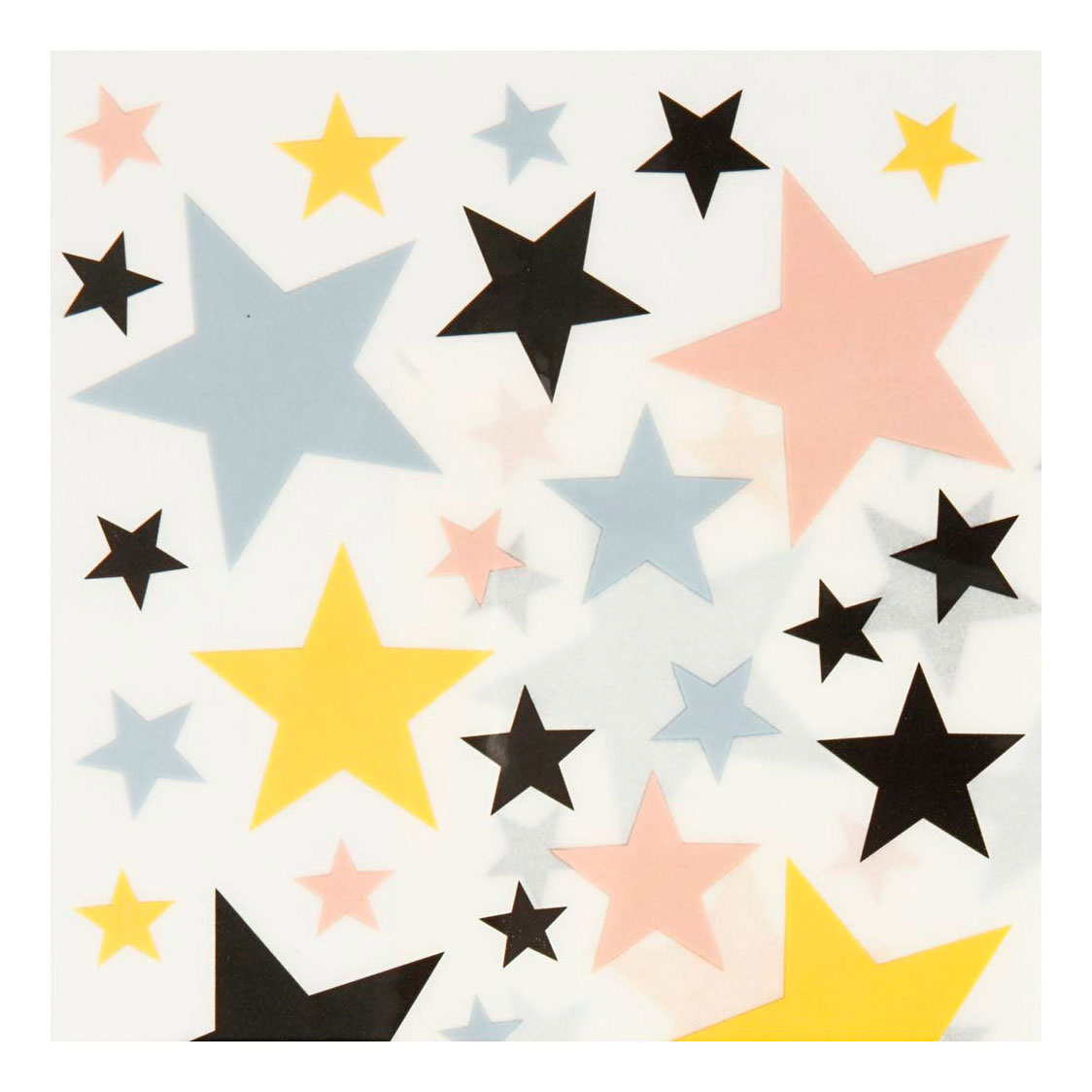 Creativ Company Rub-on Stickers Stars, 2 listi