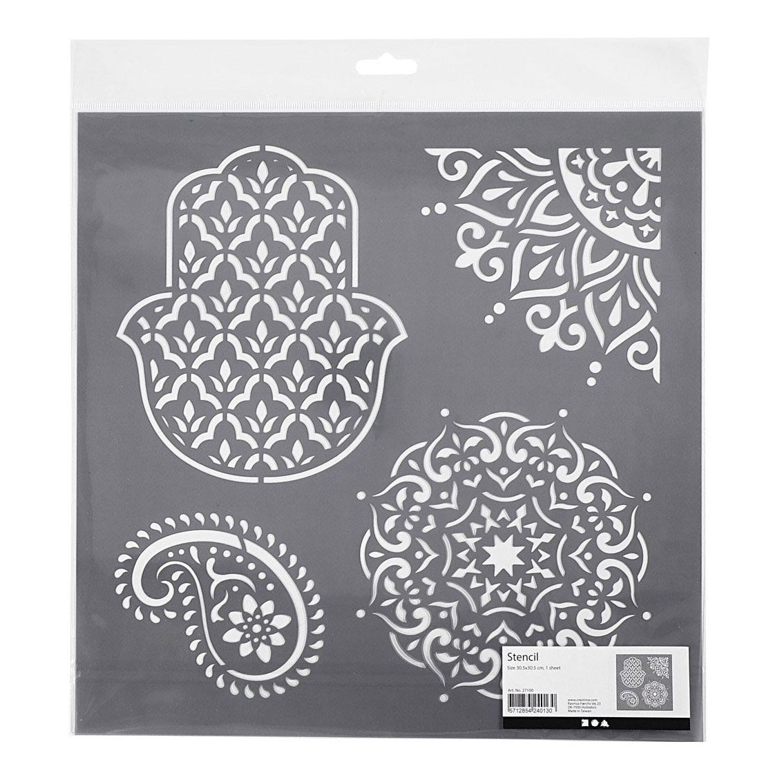 Creativ Company Template ethnic motifs, 30.5x30.5cm