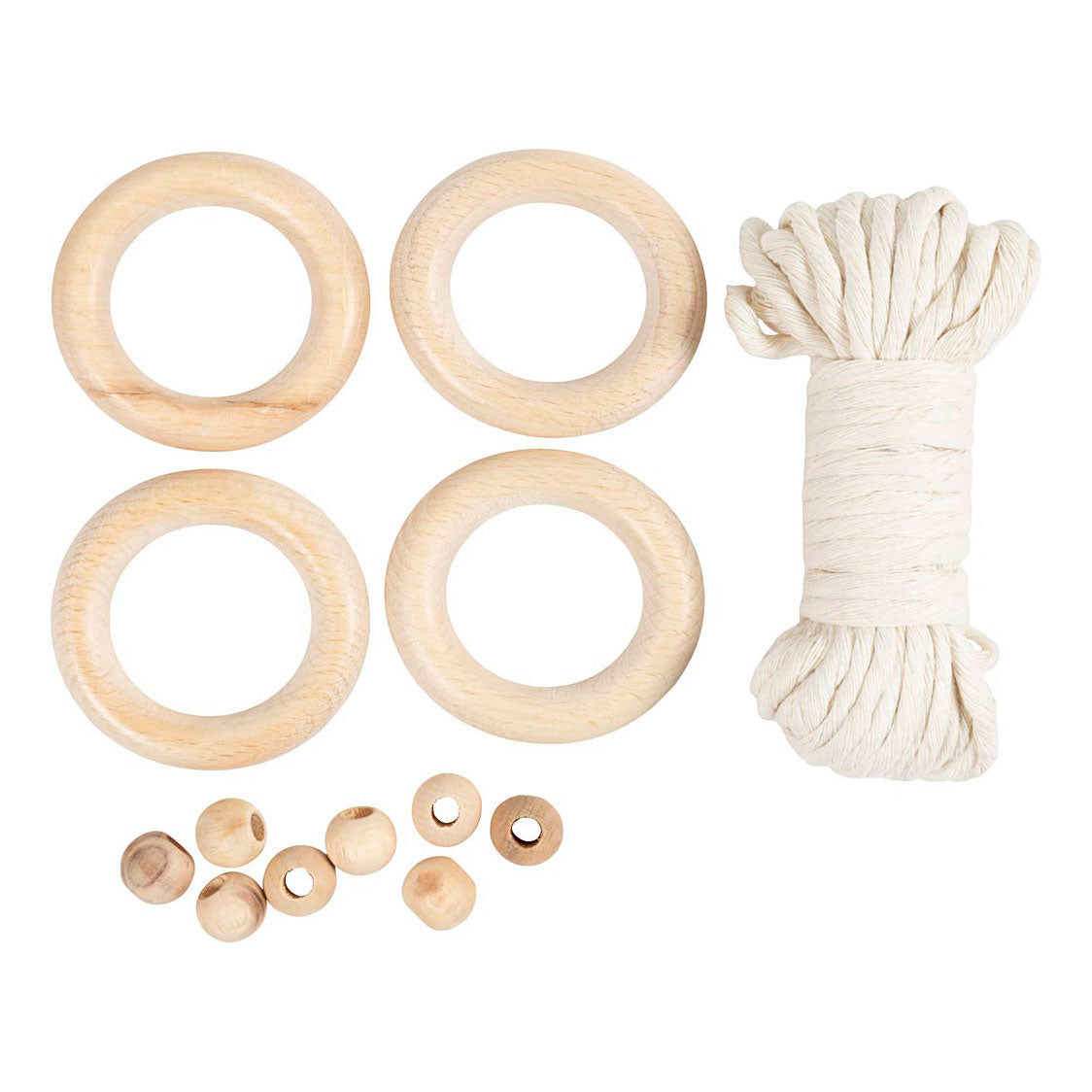 Creativ Company Mini Hobbyset MacRame Serveting off-White