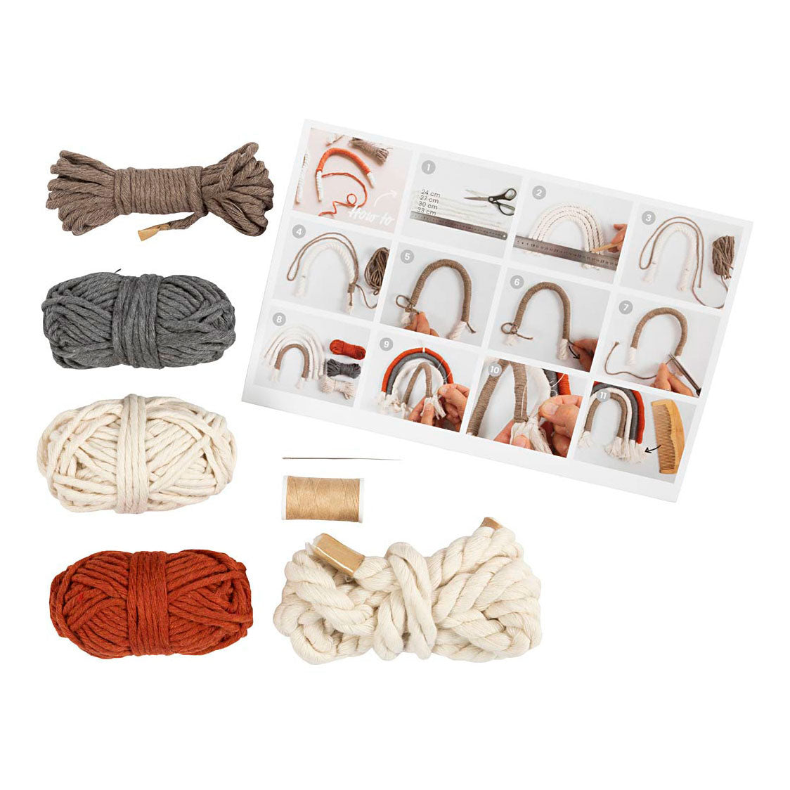 Creative Company Mini hobbyset macrame arcobaleno