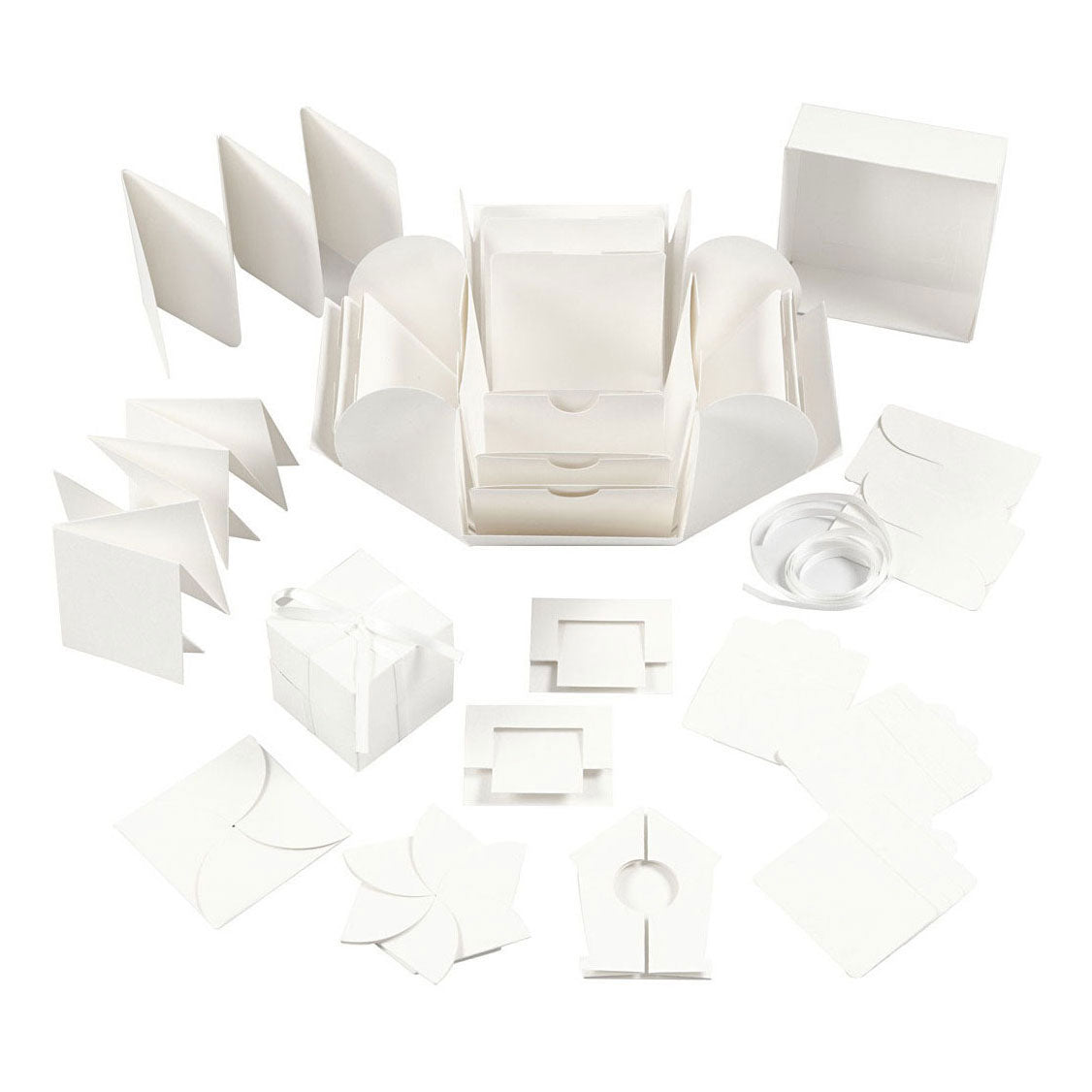 Creativ Company Explosion Box Geschenkbox Off-White Set