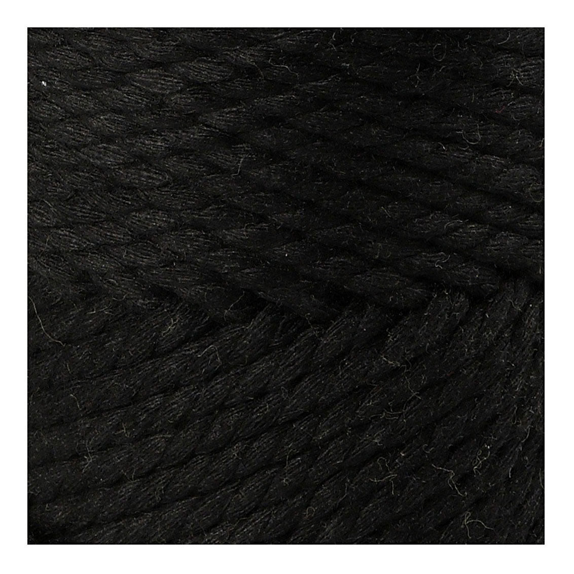 Macrame cord Creativ Creativ Black, 55m
