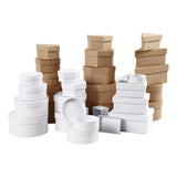 Creativ Company boxes Brown and White 6.5-18cm, 30th.