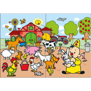 Studio 100 bumba puzzel boerderijdieren, 4st.