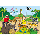 Studio 100 bumba puzzel jungledieren, 6st.