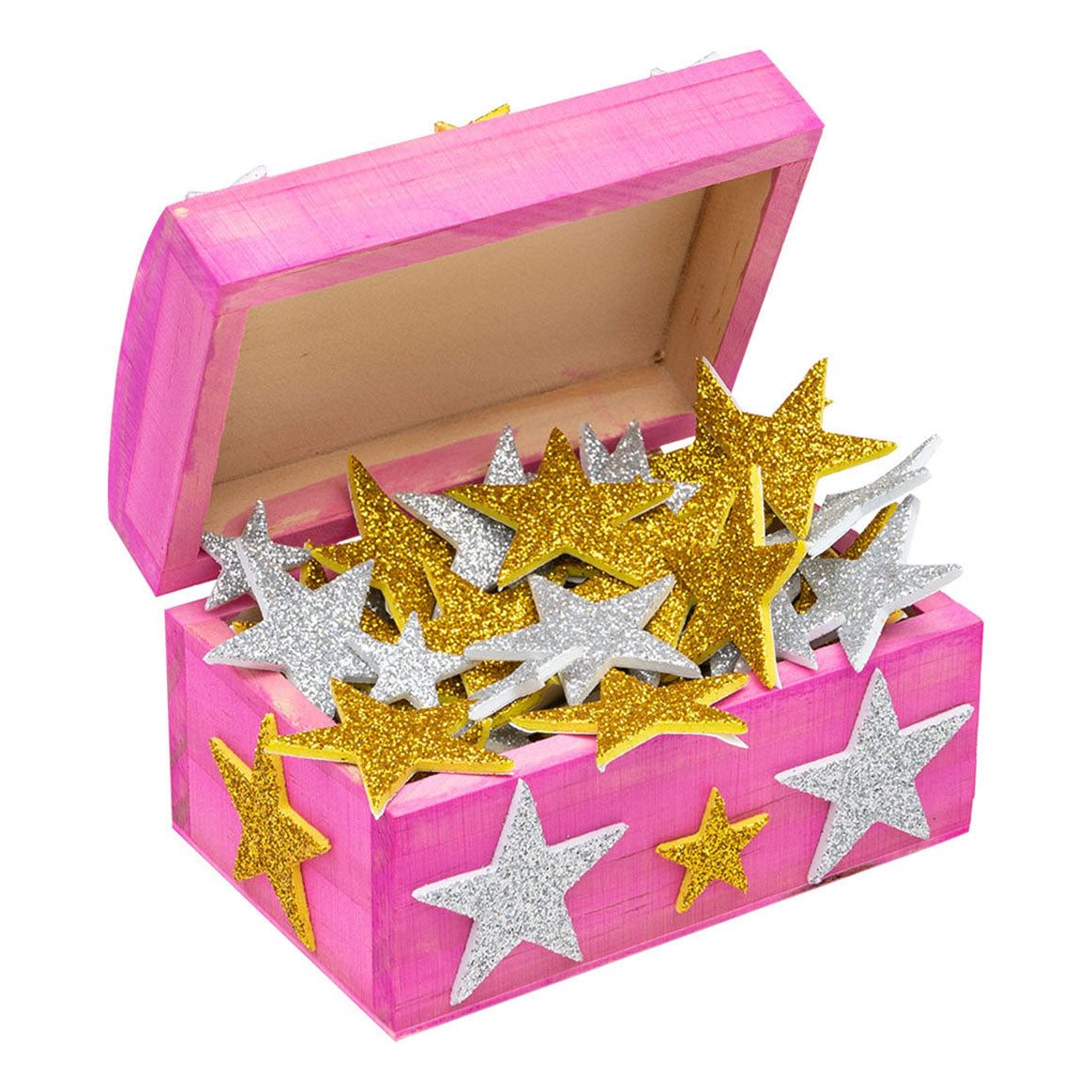 Farbgebiete - Foamstickers Glitterstars, 100..