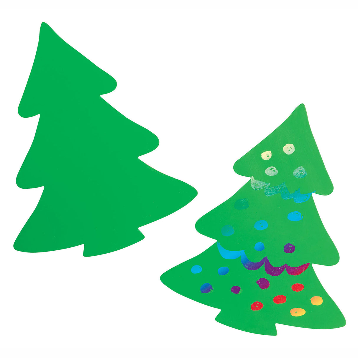 Colorations - Scratch card Christmas tree, set of 36