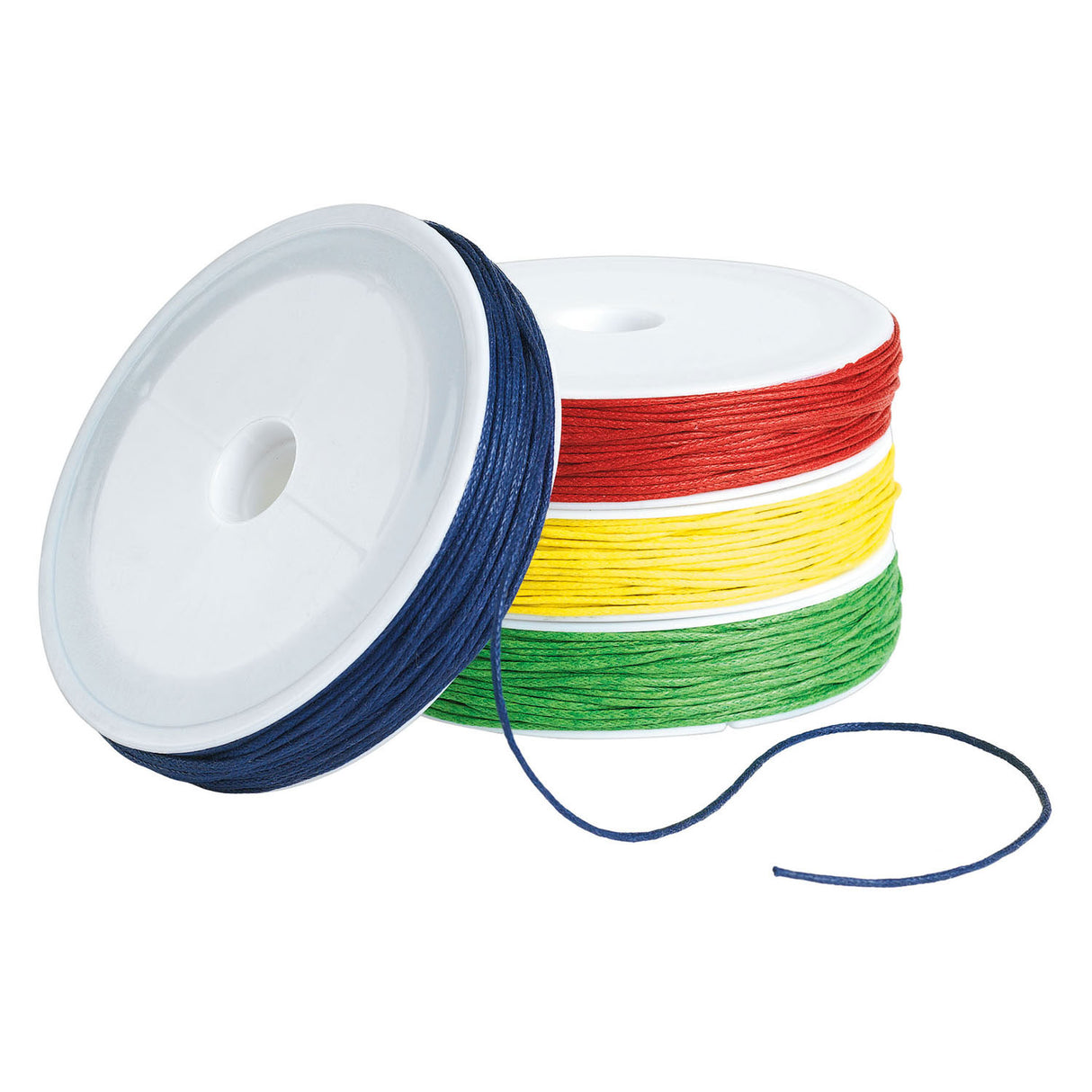 Färbung - Wachste Baumwollkabel, 4 x 25 Meter
