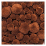 Colorations Pom Poms Bruin, 100th.