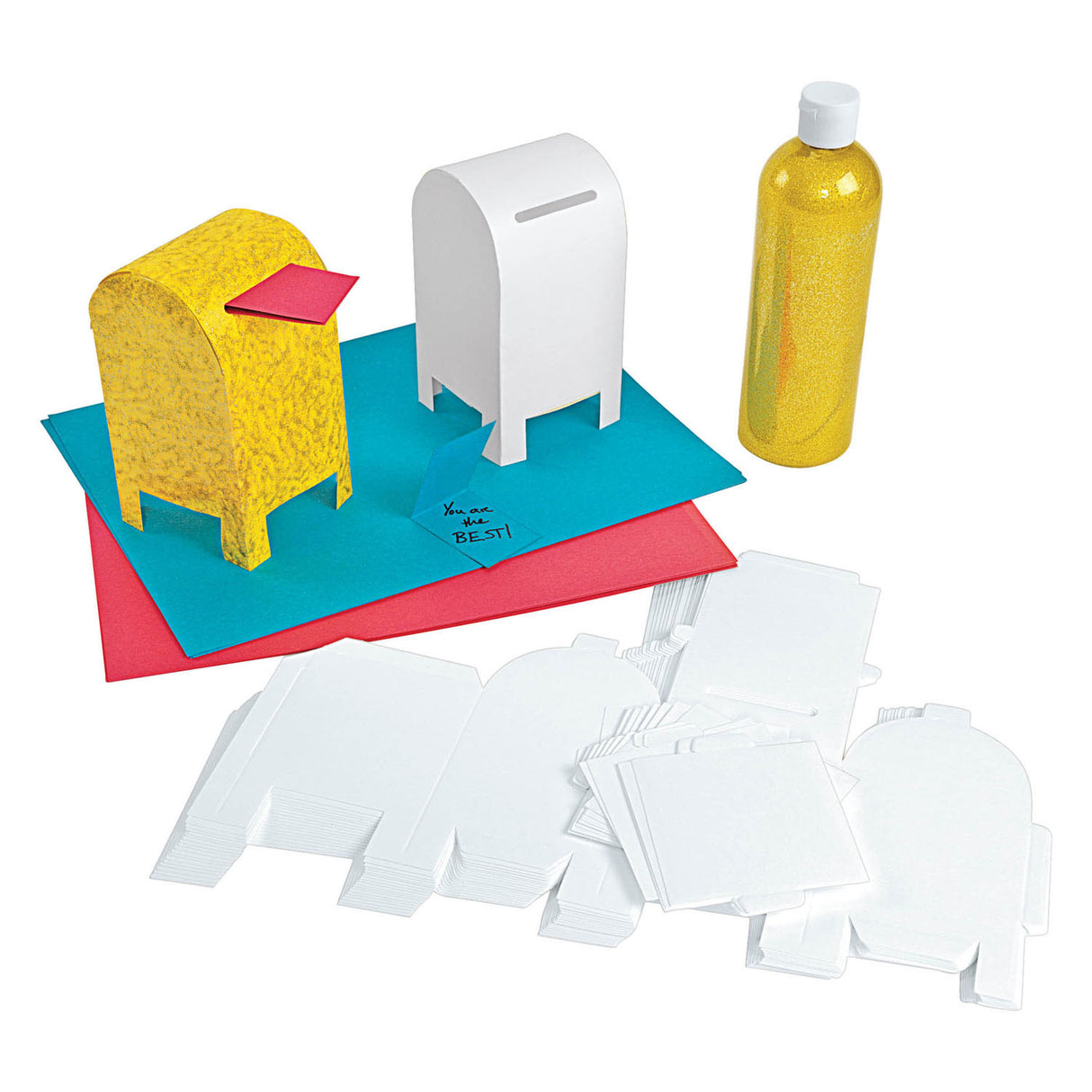 Färben - Faltbare Papierbriefbox, 20 -Set von 20