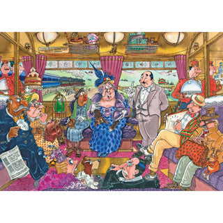 Rendre Puzzle Retro le Big Train Robbery 1000 pièces