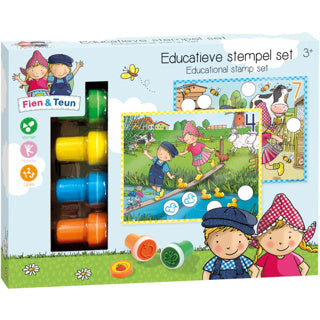 Bambolino hračky Fien a Teun Educational Stamp Set 14-SECE