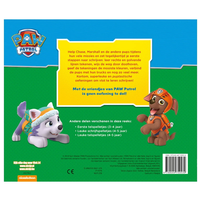 Paw Patrol - First Writing Games (3-4 år)