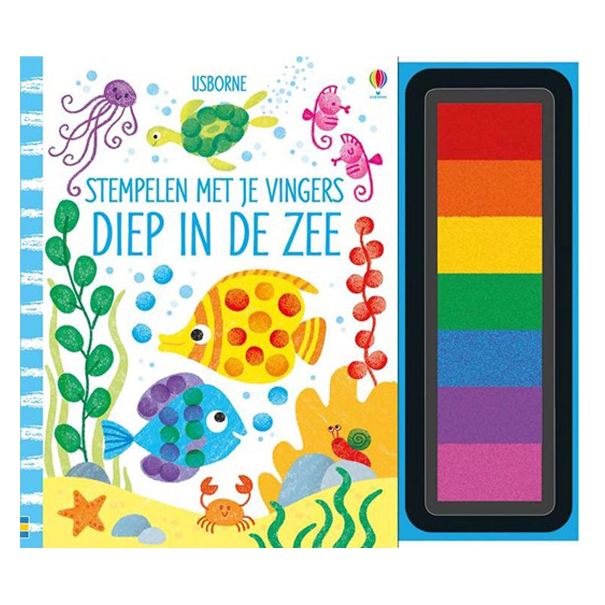 Stamping with your fingers - Deep in the sea