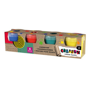 CREAFUN Finger paint 4 x 140 grams