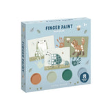 Kleine niederländische Fingerfarbe Set Forest Friends Green 14 Papes