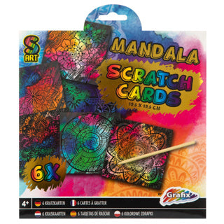 Scratch Cards, 6st. - Mandala