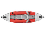 Excursión de kayak inflable Pro K1 305 cm de vinilo rojo de 3 piezas