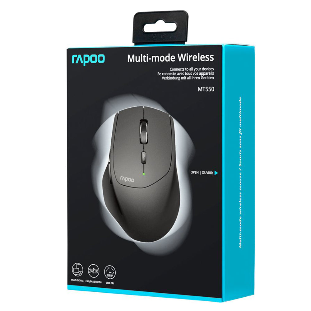 Rapoo Mouse MM Tri-Mod Black MT550