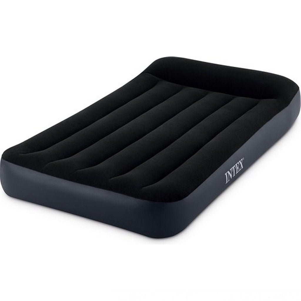 Intex 64146 REST Pillow Rest Classic Twin Airbed + Bomba 99x191x25 cm Negro