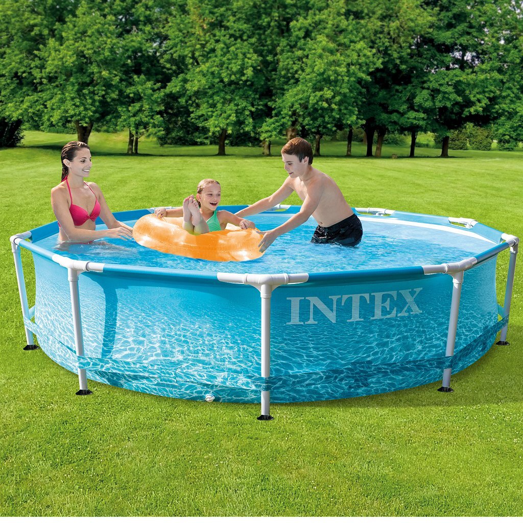 Intex 28206NP Swimming Pool 305x76 cm ved stranden.