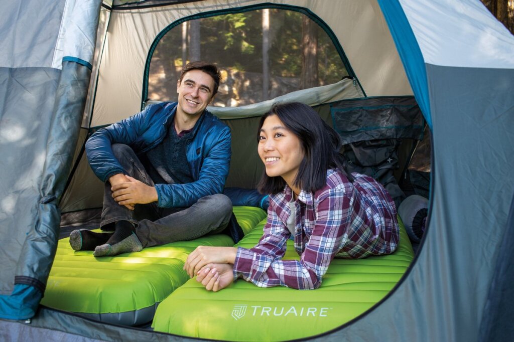 Intex 64097NP Truaire Twin Dura-Beam Camping Camping Camping con bomba de aire USB150 QuickFill 191x76x17cm