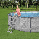 Bescht Schwammen Pool Lader Fluxclear mat 4 Schrëtt 122 cm