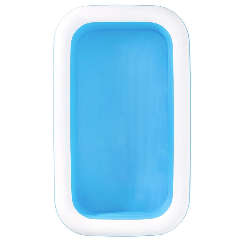 Bestway Family Swimming Pool Rectangular Uppblåsbar 262x175x51cm Blue White