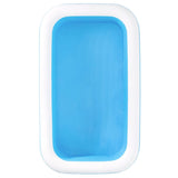 Bestway Family Swimming Pool Rectangular Uppblåsbar 262x175x51cm Blue White