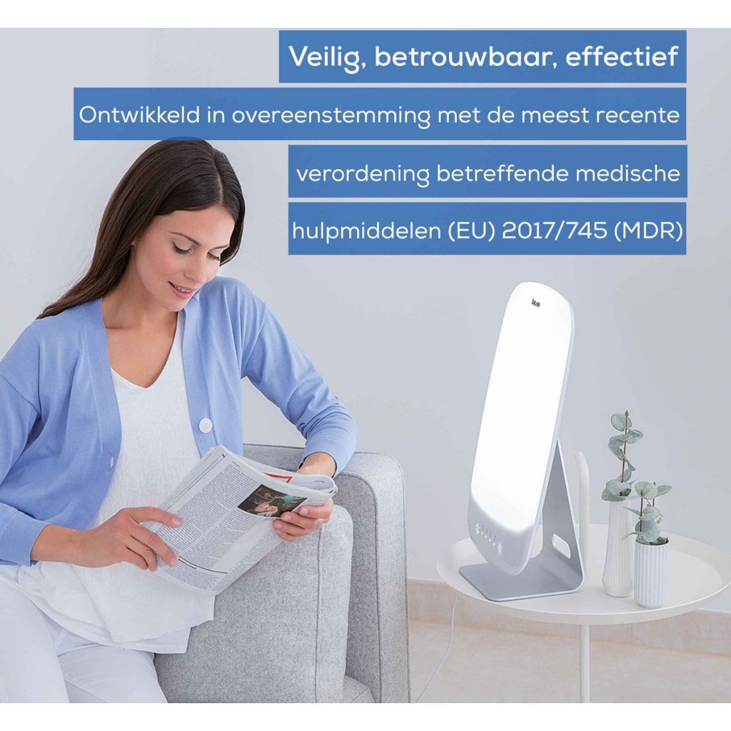 Beurer Beurer TL95 Light Therapy Lamp 10000 Lux 30x37 CM Silver White