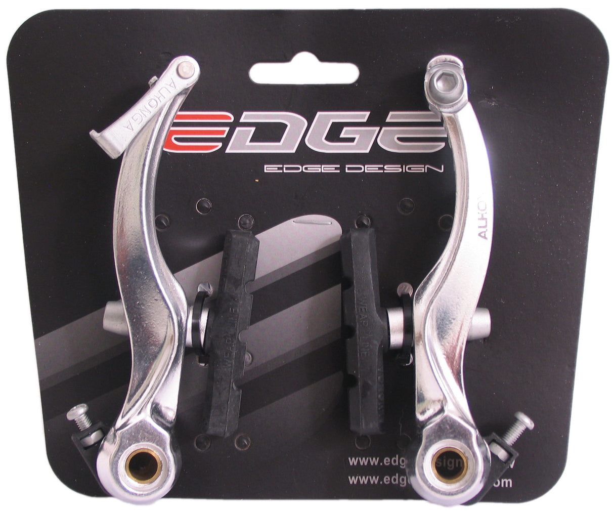 Edge V-Brems für komplettes Aluminiumsilber