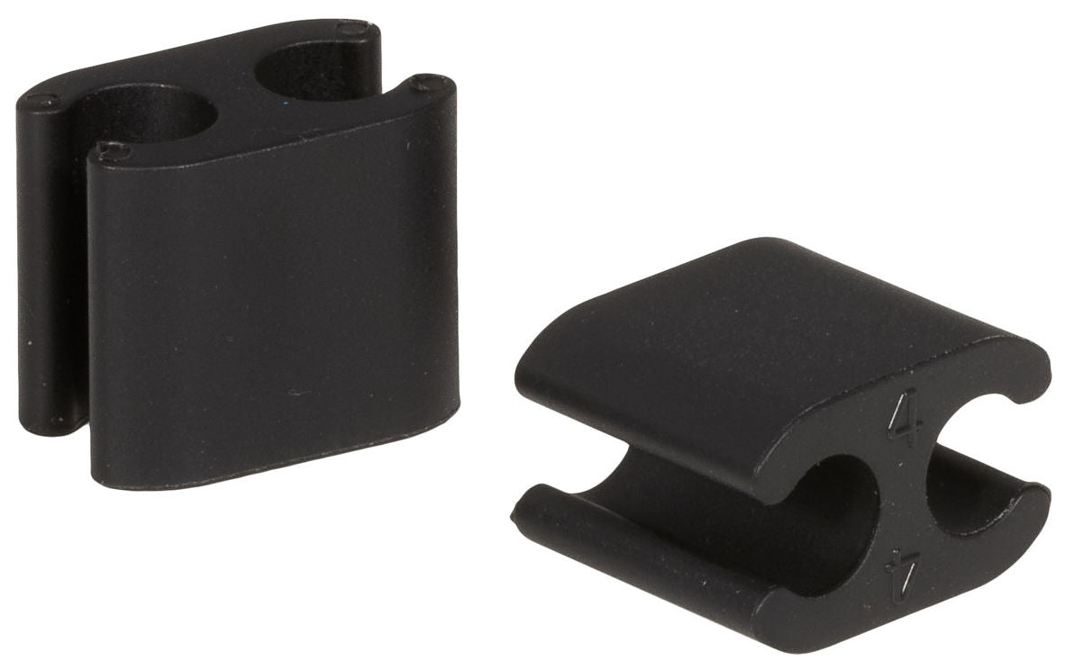 Elvedes Clips Duo PVC 4,1 mm + 5,0 mm czarny (50 sztuk)