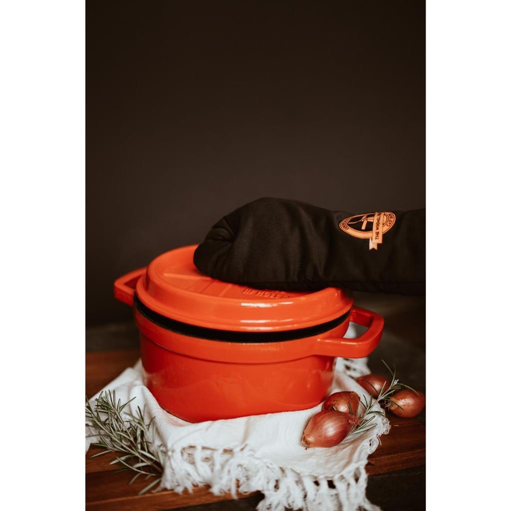 Solinger la padella arancione in ghisa con ghisa premium a vento 2,5 litri arancione
