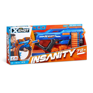 Zuru X-Shot Insanity Mad Mega Barrel Blaster (72 šipků)