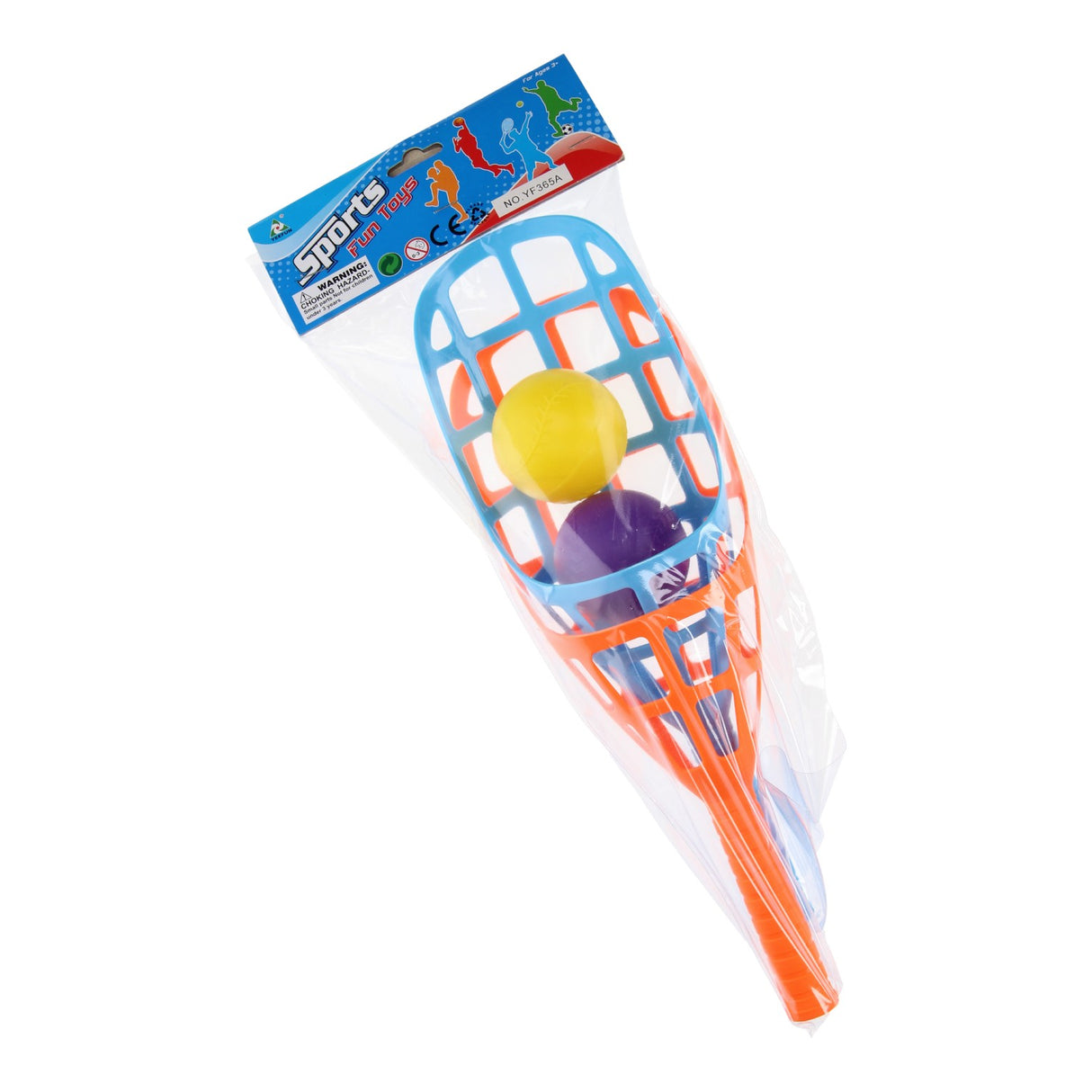 Catch throwing game blue orange