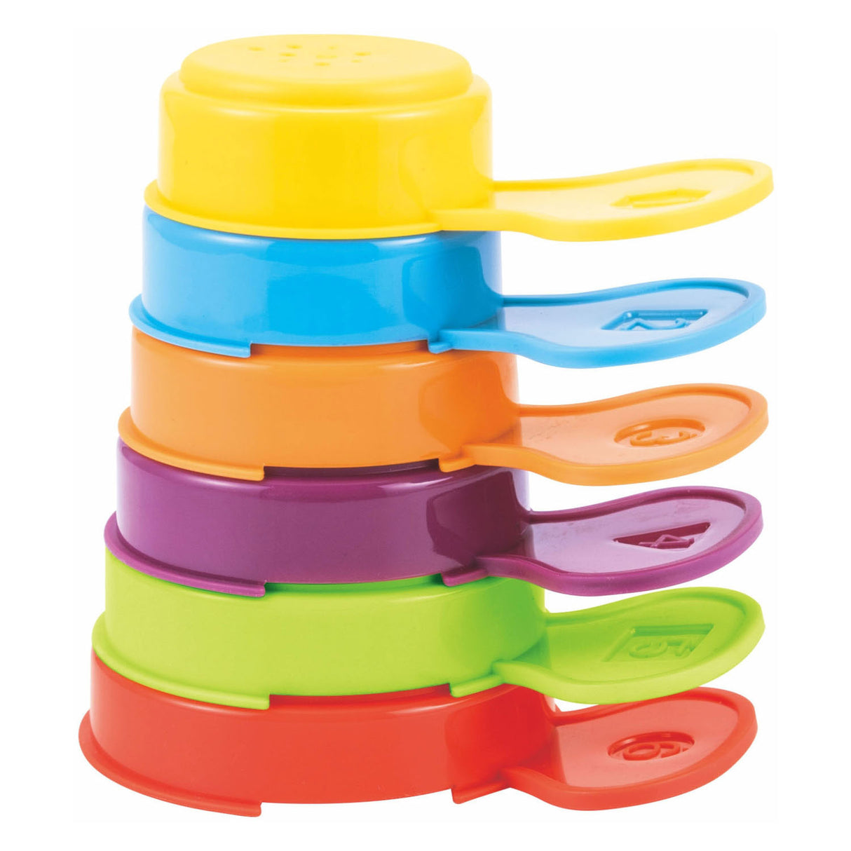 Stacking cups with handle, 6dlg.