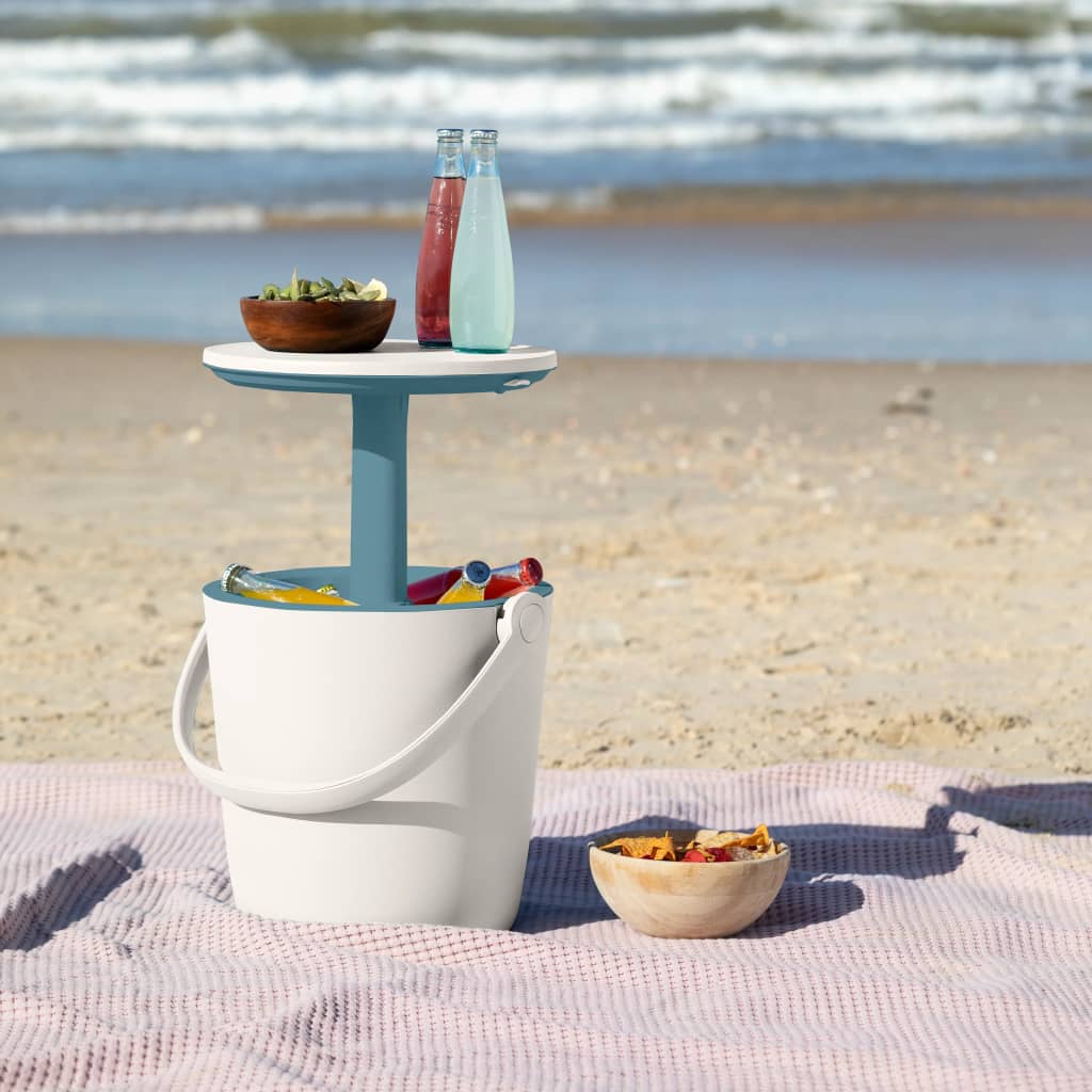 Keter Keter Table Cooler Go Bar White and Ocean Blue