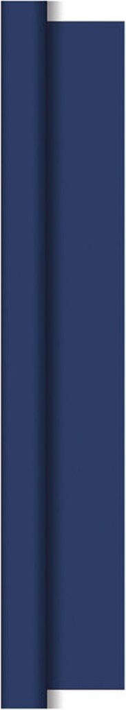 Duni Damast Dark Blue 118x800 cm Tablecloth