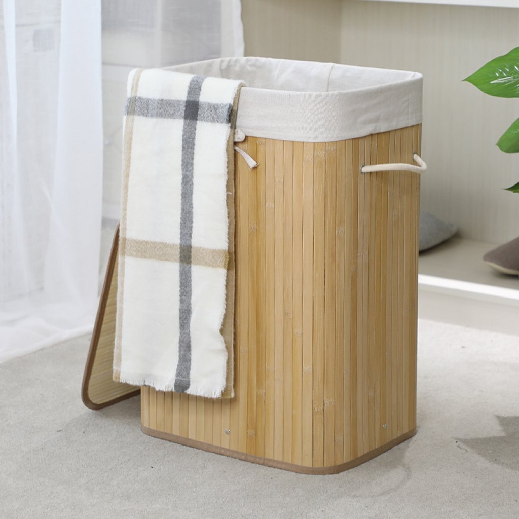 Homesthyle Pro vnteckular Bambus Wäschkuerfkuerf 40x3036 cm natierlech