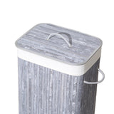 Homesthyle Pro vnteckular Bambus Wäschkuerf am 40x30360 cm Grauwns