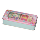 Unicorn domino in storage tin