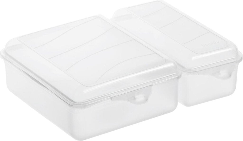 Rotho Twin Lunchbox 1.05+0,55L trasparente