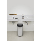 Rotho Twist Waste Bin 25L Silver Metallic